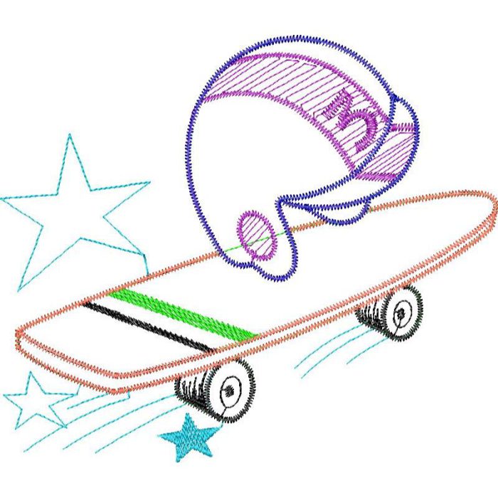 Skateboarding Design SI4153 - Image 1