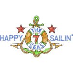Happy Sailing The Seven Seas Nautical Design SI3020