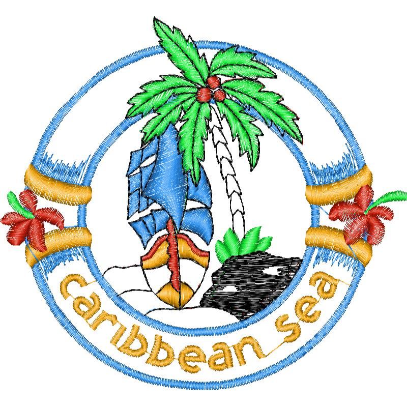 42340-1.jpg Caribbean Sea Nautical Design SI3023 - Image 1