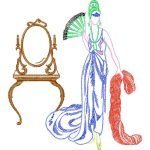 Woman Mirror Design SI3976