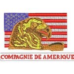 USA Flag Eagle Casual Design SI0308