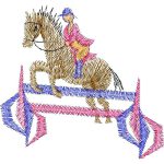 Horseback Riding Design SI4177
