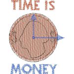 Time is Money Casual Design SI0320