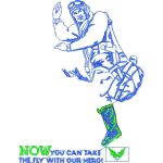 Fly With Our Hero Design SI3988