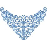 Flower Necklines Design SI3650