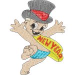 New Year Baby Design SI2308