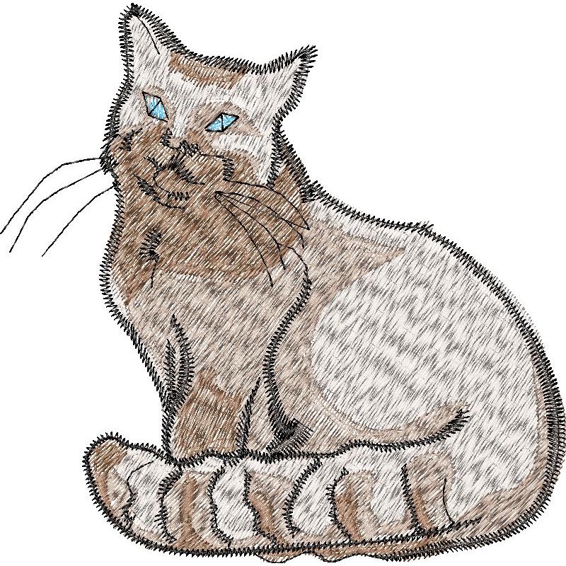 46340-1.jpg Cat Design SI0025 - Image 1