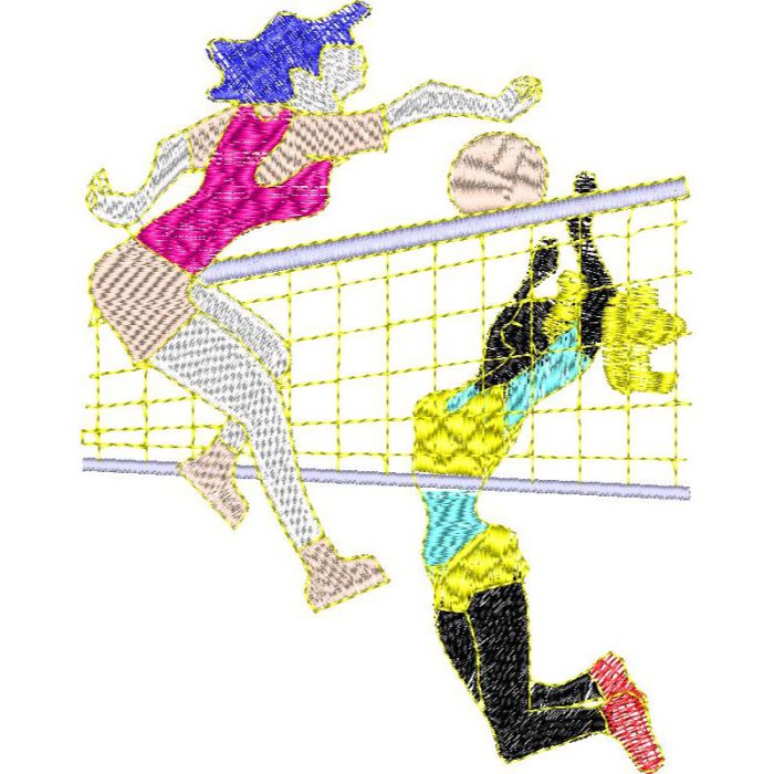 Women Playing Volleyball Design SI4250 - Image 1