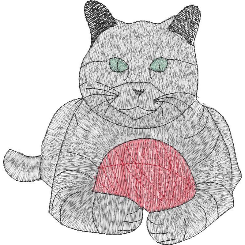 46928-1.jpg Cat Design SI0050 - Image 1