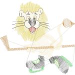 Hockey Lion Mascots Design SI2398