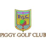 Piggy Golf Club Emblems Design SI1219