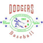 Dodgers Baseball Design SI4267