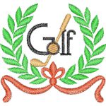 Golf Emblems Design SI1226