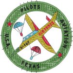USA Aviation Texas Pilots Emblems Design SI1229
