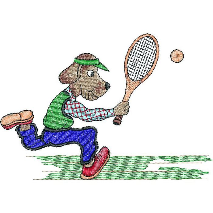 Tennis Dog Mascots Design SI2404 - Image 1