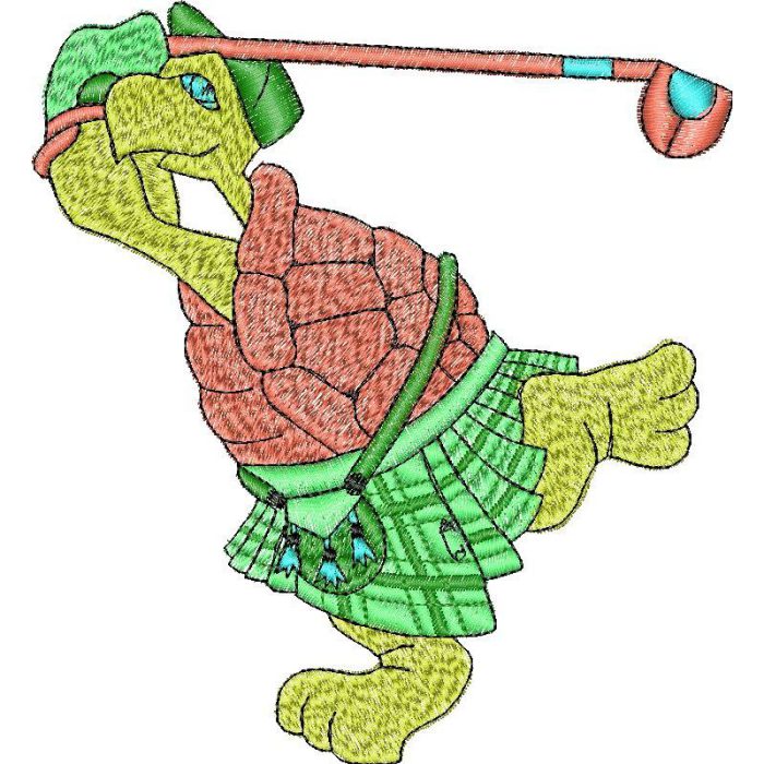 Golf Turtle Mascots Design SI2405 - Image 1