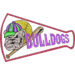 Baseball Bulldog Mascots Design SI2407