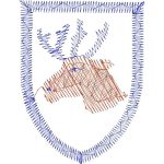 Reindeer Emblems Design SI1242