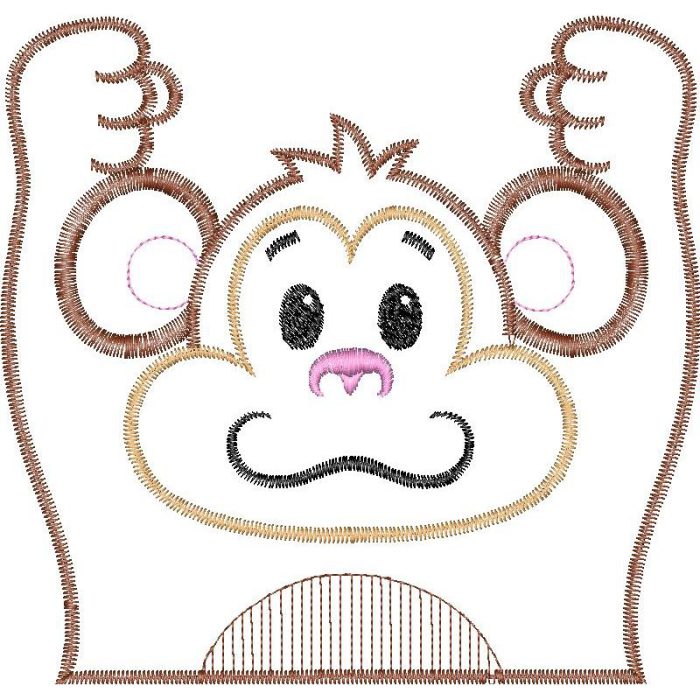 Monkey Children Design SI0537 - Image 1