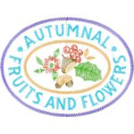 Autumnal Fruits and Flowers Casual Design SI0356