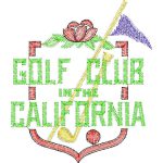 Golf Club in California Emblems Design SI1280
