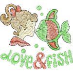 Love and Fish Children Design SI0591