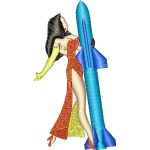 Woman With Missile Design SI4015