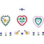 Love Birds and Flowers Children Design SI0609