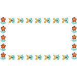 Flower Frame Children Design SI0623