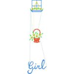 Girl Flowers Design SI2634