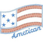 American Flag Nautical Design SI3134