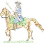 Man On A Horse Design SI4022