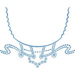 Flower Necklines Design SI3677