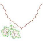 Flower Necklines Design SI3683