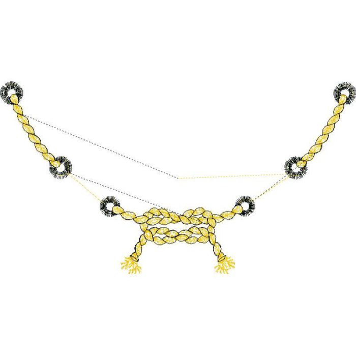 Rope Necklines Design SI3684 - Image 1