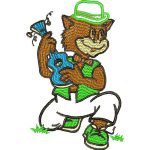 Cat Singing Children Design SI0648