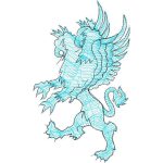 Winged Lion Emblems Design SI1330