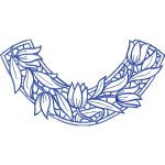 Flower Necklines Design SI3691