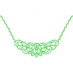 Flower Necklines Design SI3694