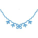 Flower Necklines Design SI3696