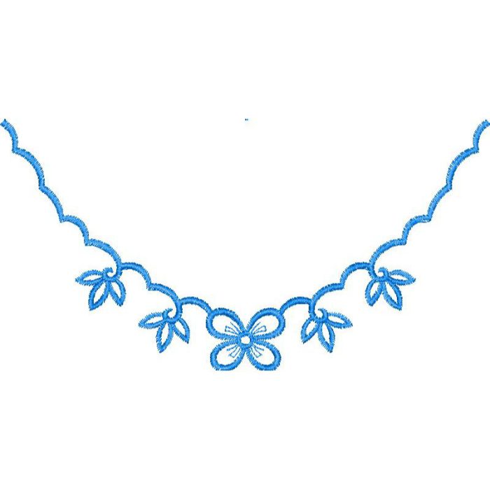 Flower Necklines Design SI3696 - Image 1