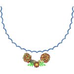 Flower Necklines Design SI3698