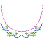 Flower Necklines Design SI3701
