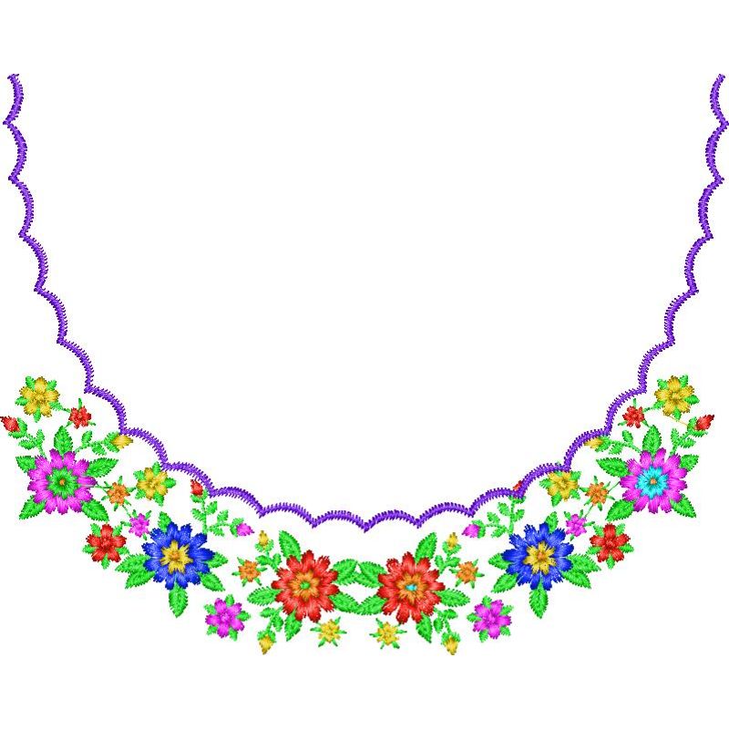 51938-1.jpg Flower Necklines Design SI3706 - Image 1