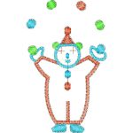 Bear Clown Children Design SI0667