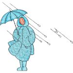 Woman With Umbrella Design SI4027