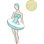 Woman on the Beach Nautical Design SI3181