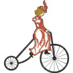 Woman on Bicycle Design SI4613