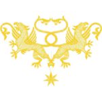 Winged Lions Emblems Design SI1366