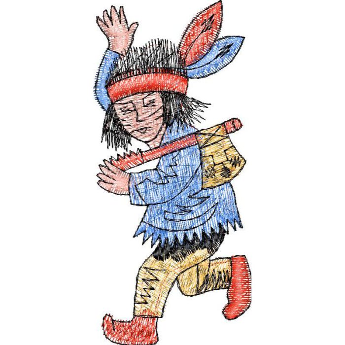 Indian Kid Design SI4033 - Image 1